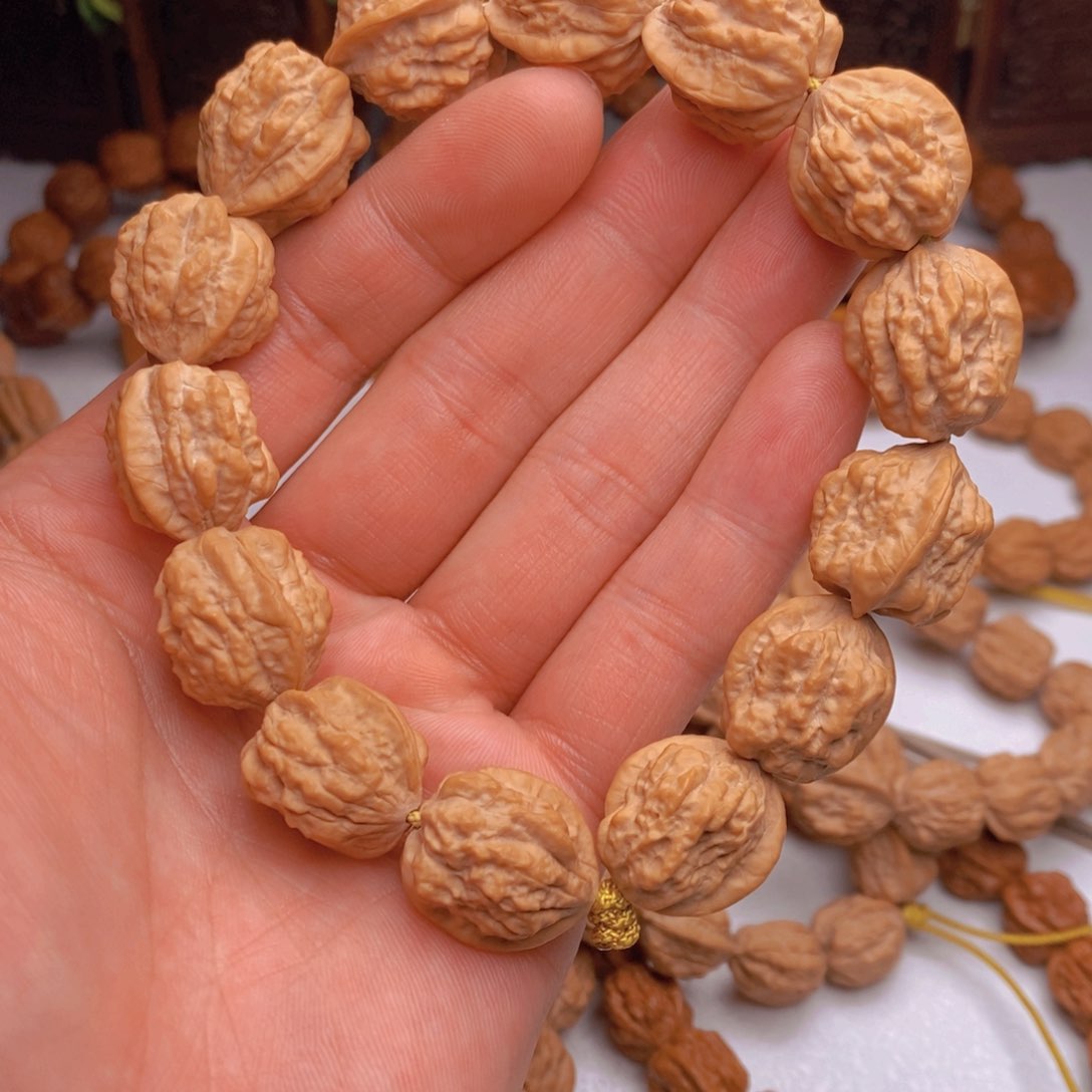 桃核手串蛤蟆头尺寸19