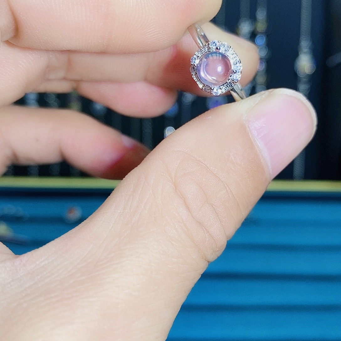 紫晶珠宝半成品银S925镶嵌