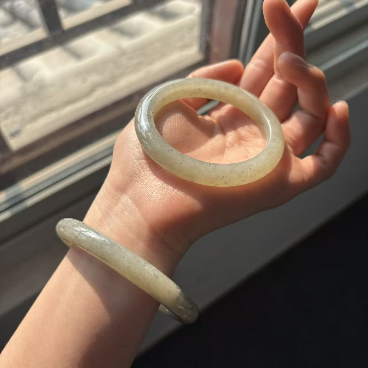 天然和田玉青花正装手镯微棉福利款（拍一发一，多样性发货）