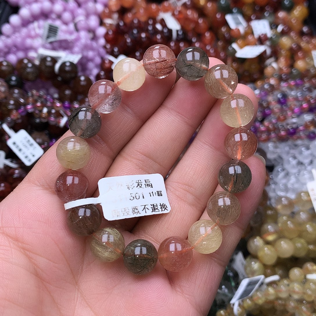 未镶嵌水晶手链，，