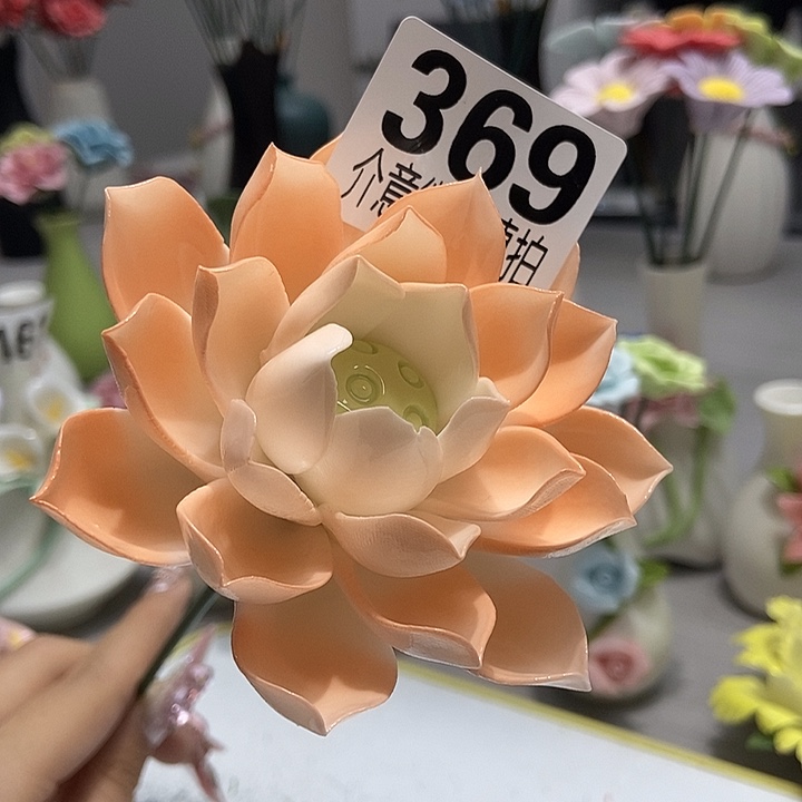 陶瓷纯手工捏花设计