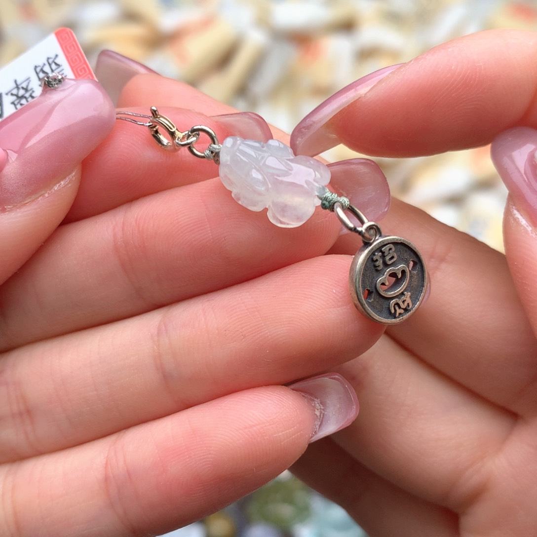 【闪购商品】翡翠挂件银S925镶嵌一