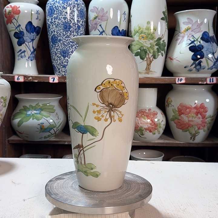 瓶高32莲子新款陶瓷