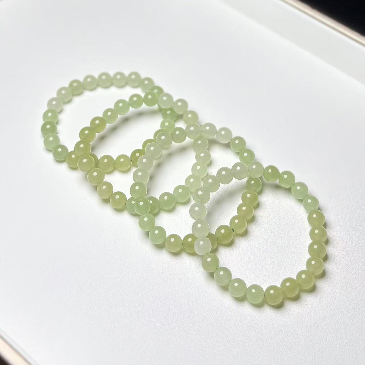 优选北疆浅晴水色戈壁玉渐变色手串多样性发货拍一发一