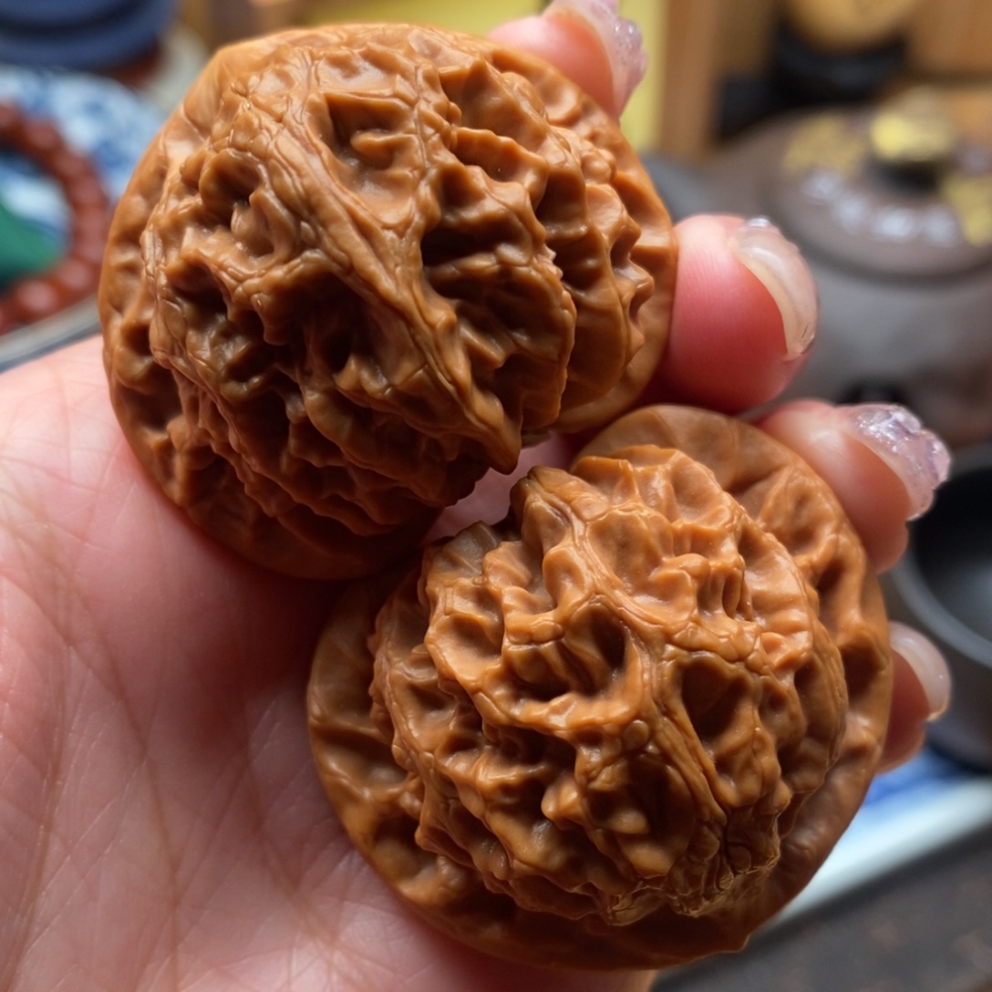 把件文玩核桃42尺寸宫灯狮子头