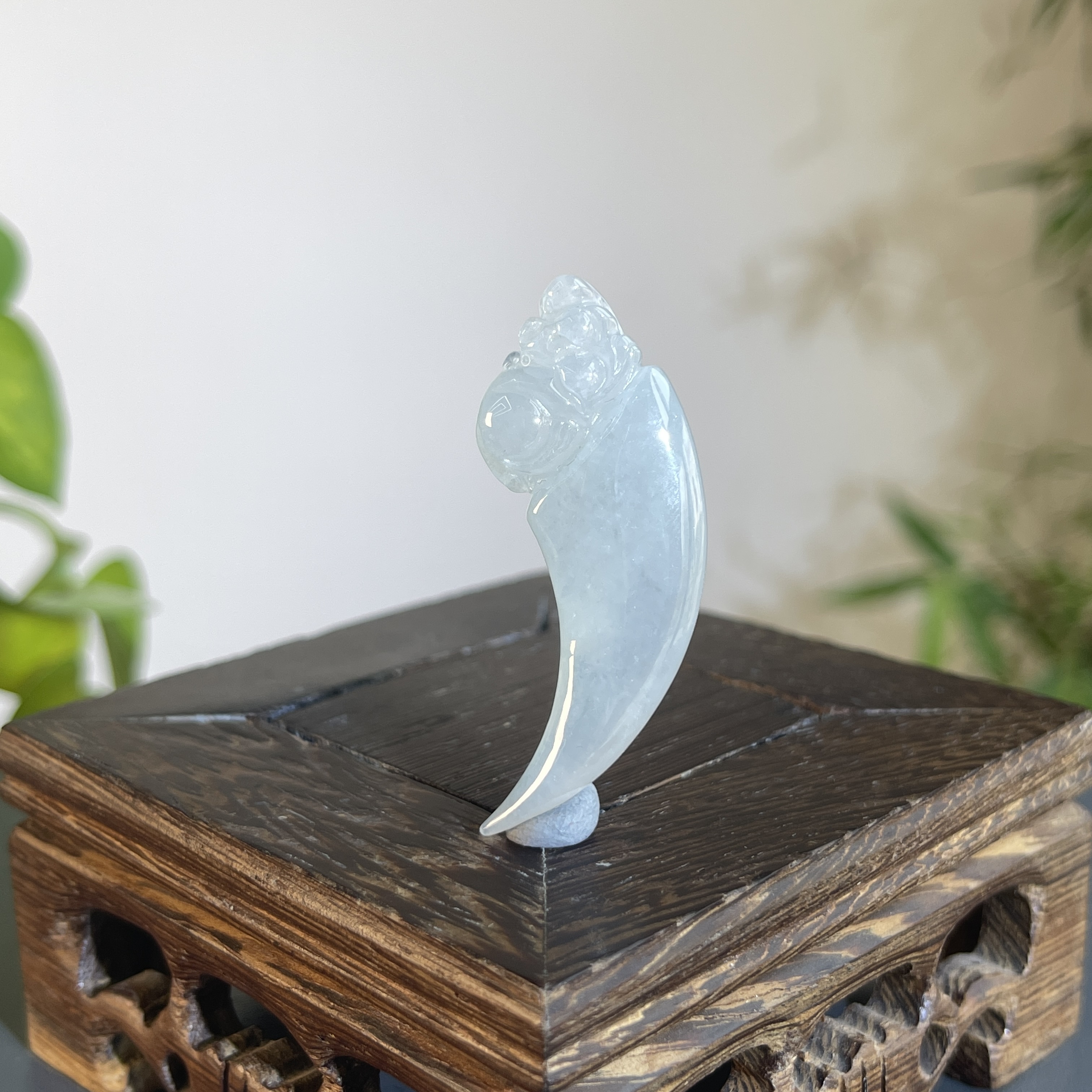 JCB13-23  天然缅甸A货翡翠 龙牙