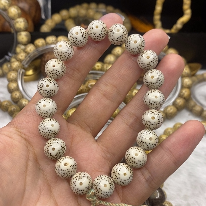 星月菩提手串森*11原白双留白