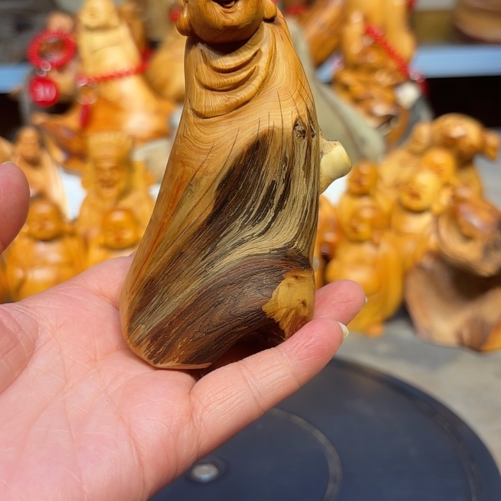 柏木太行崖柏弥勒佛