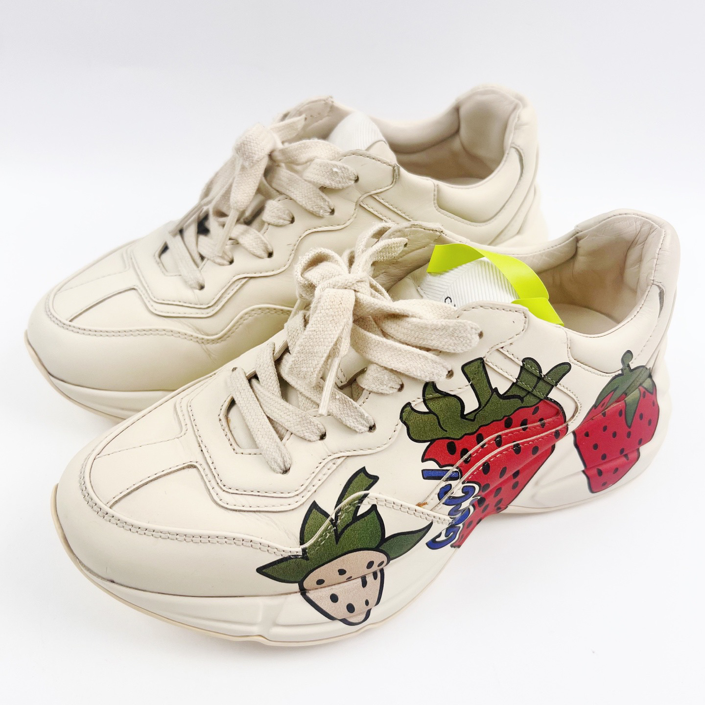 95新 GUCCI/古驰 Gucci 草莓老爹鞋 37码 95新 lz01014