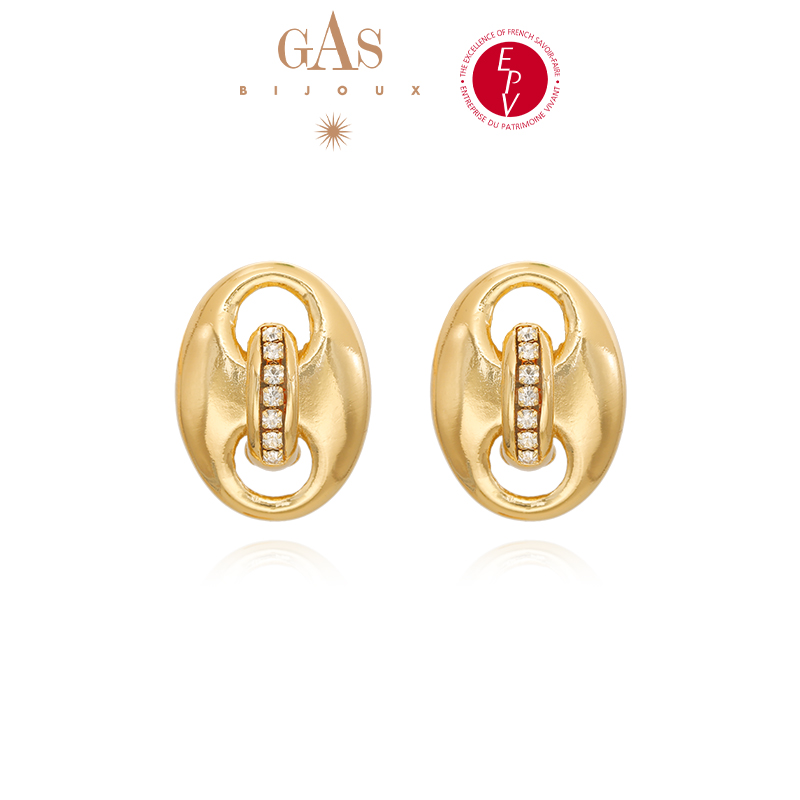 铜合金耳饰 AZLOOK耳环新锐风尚系列耳饰轻奢小众高级感耳钉时尚