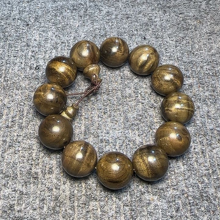 金丝楠全陈化老料把件串