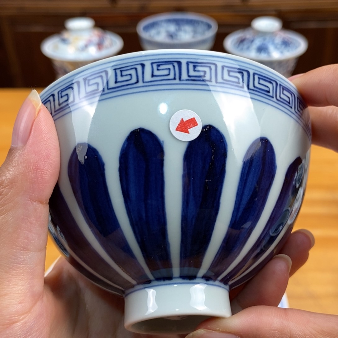 手绘现代茶具非古董