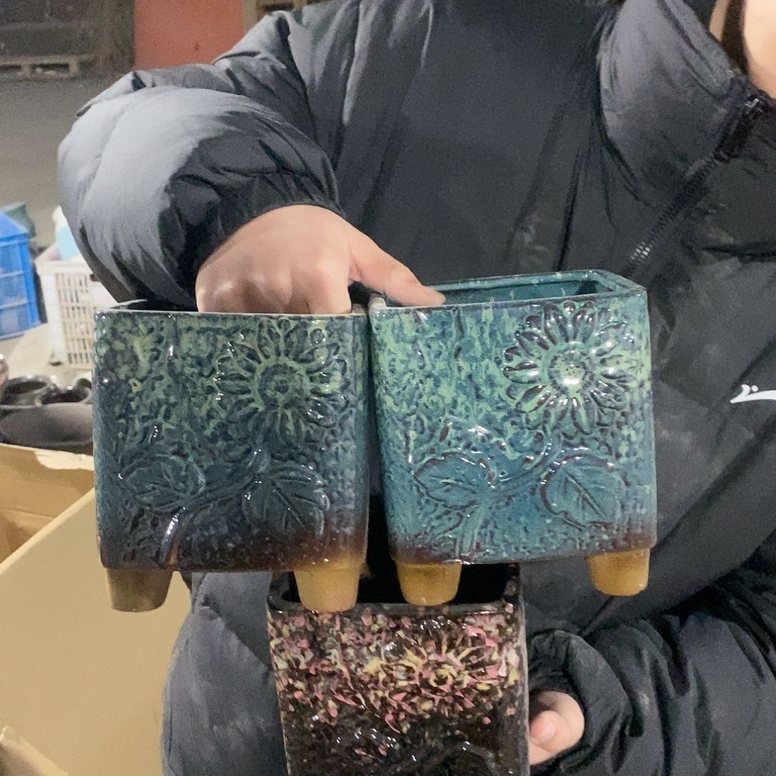 紫砂花盆瑕疵14/16d g h h g g