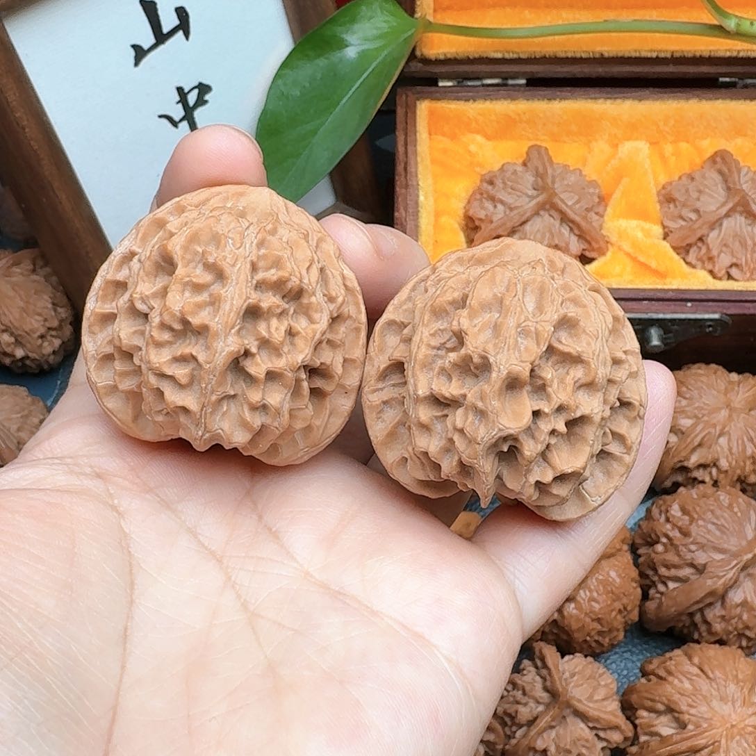 文玩核桃把件40苹果核桃