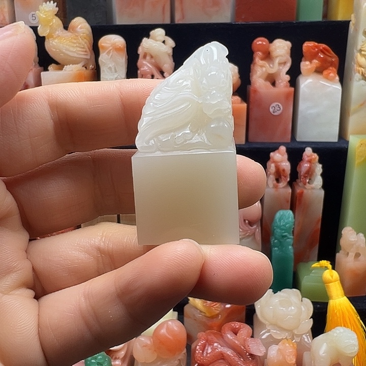 寿山石印石寿山石手工雕刻