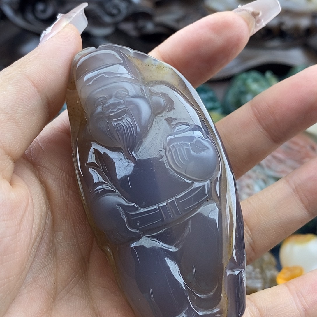 福***照玛瑙/玉髓未镶嵌颈饰