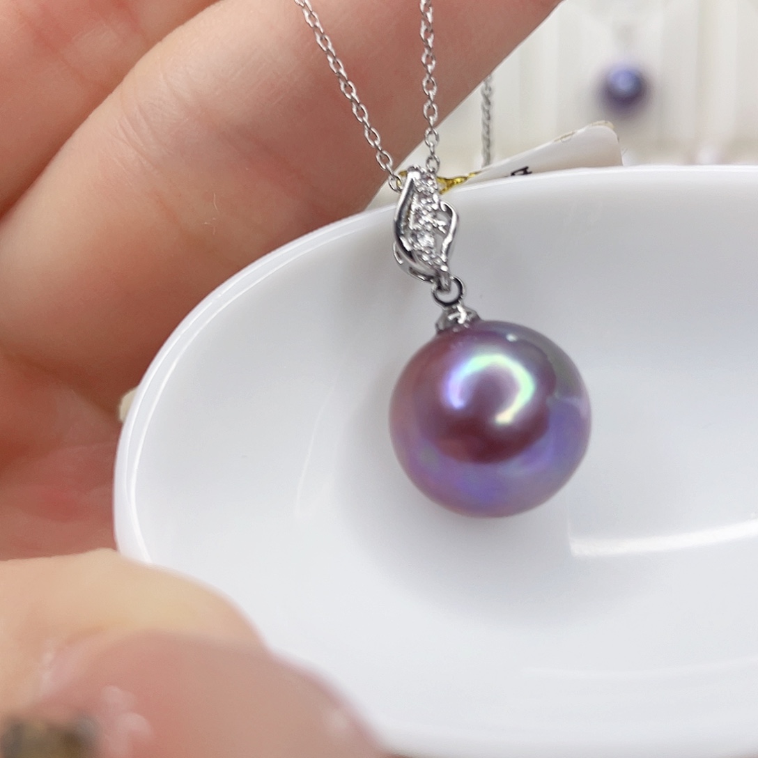 淡水珍珠吊坠(赠链)合金