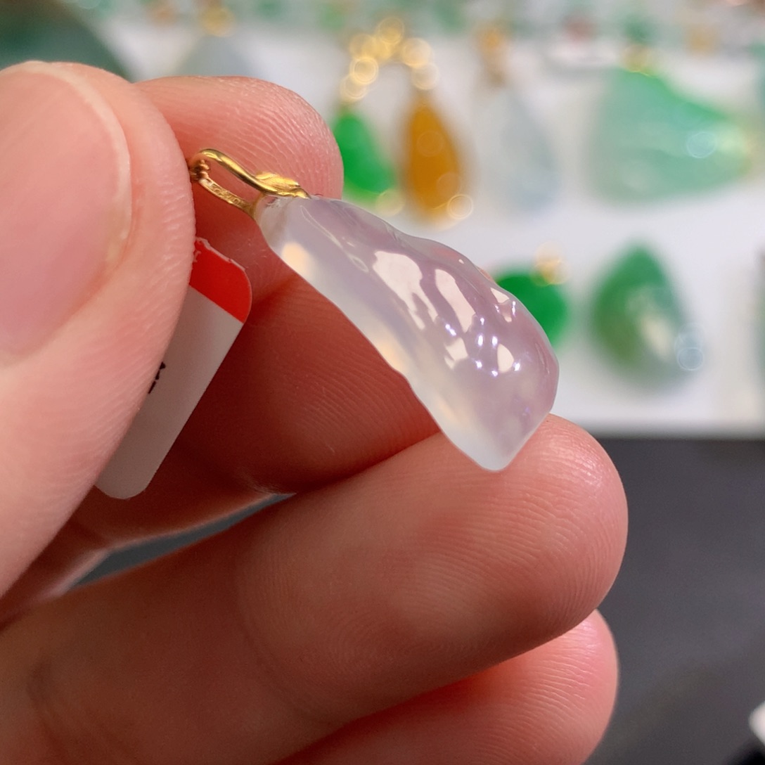 【闪购商品】翡翠18K金镶嵌颈饰