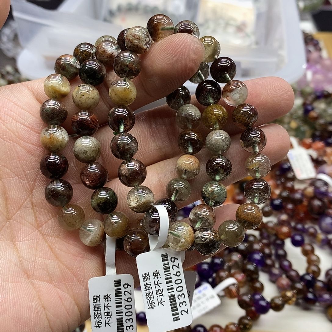 水晶手链未镶嵌多样性发货发一条