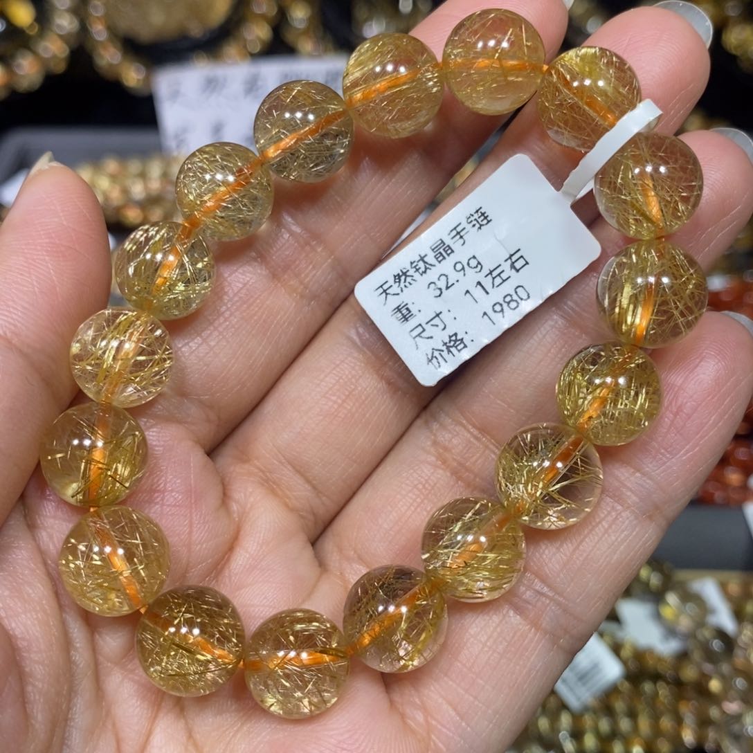 水晶手链未镶嵌钛晶