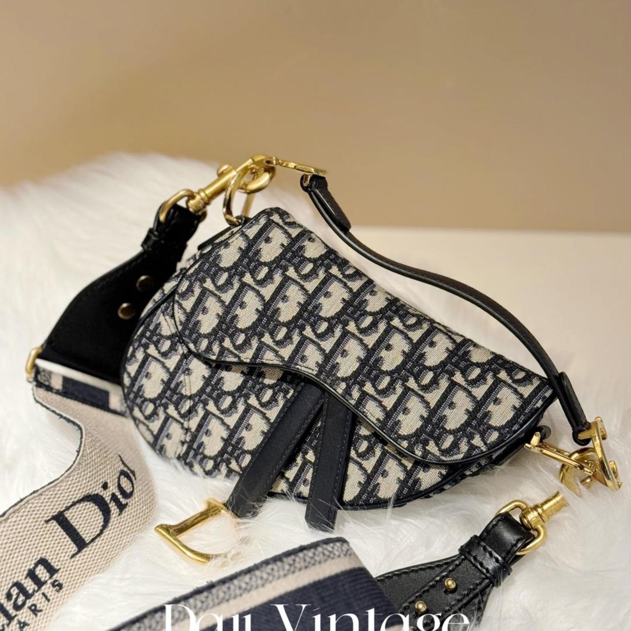 大吉中古/dior迪奥老花mini马鞍斜挎包