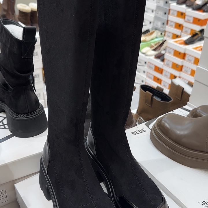 瑞***麻黄牛剖层皮革松糕鞋