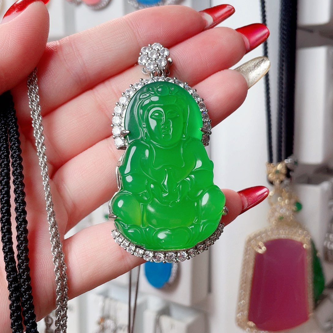 玛瑙/玉髓吊坠(赠链)未镶嵌