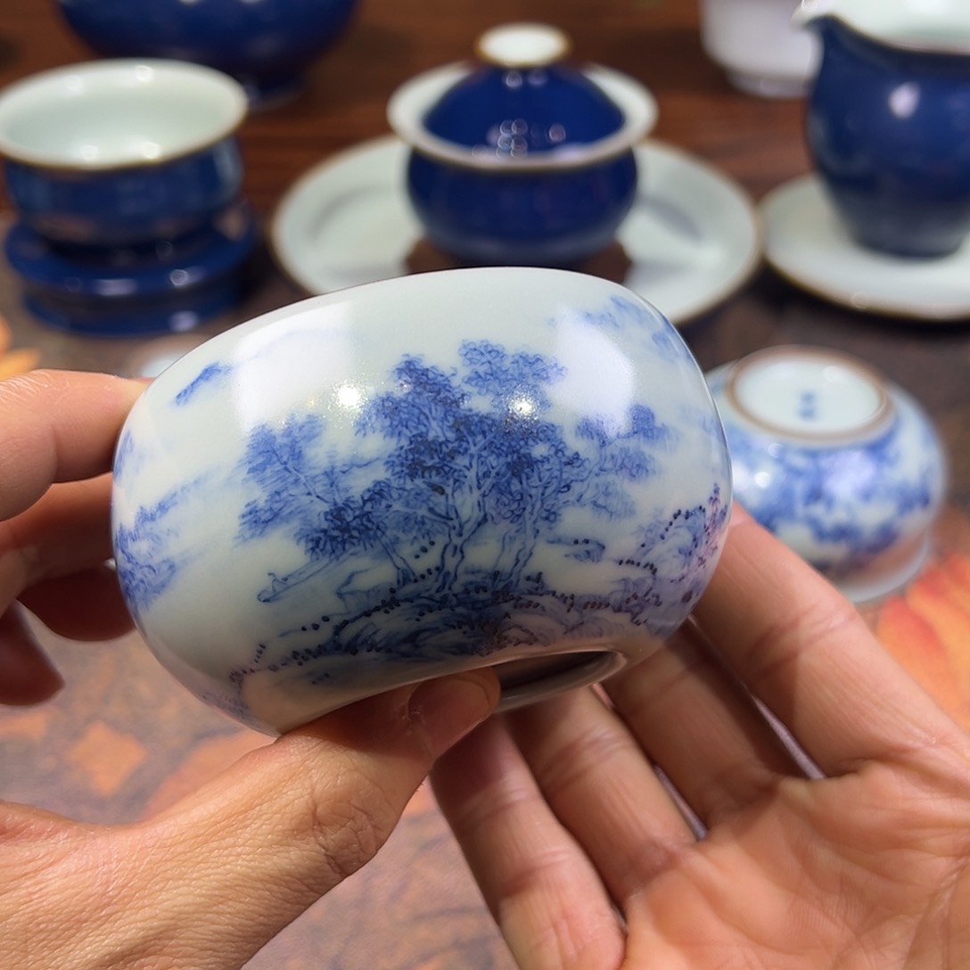 杯杯天青禅定山水