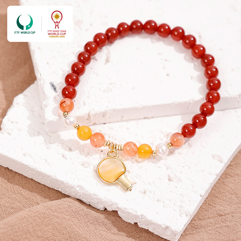 官方正品.2025成都混团世界杯手串 WTT乒乓赛事周边
