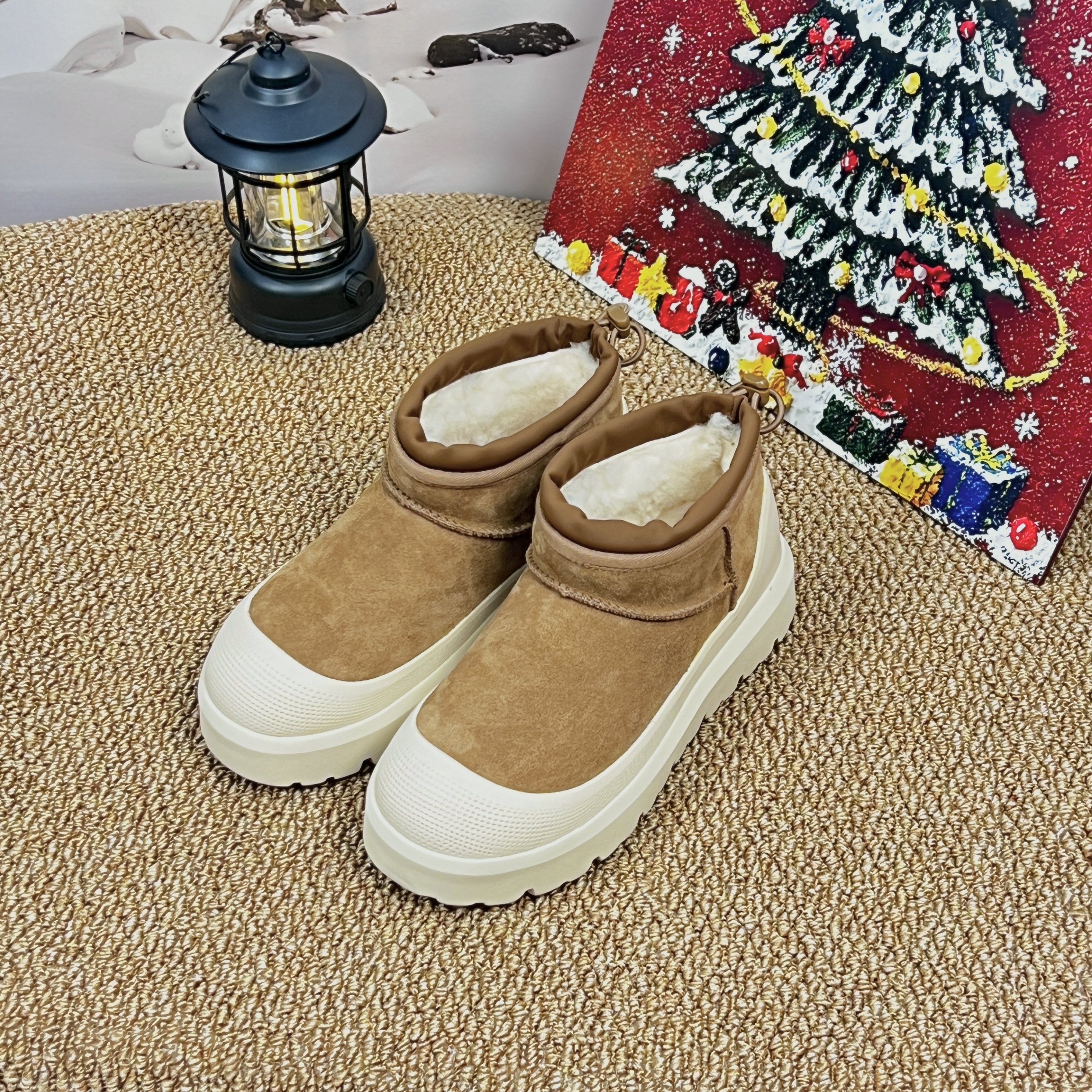 mini款-羊皮毛一体雪地靴—11