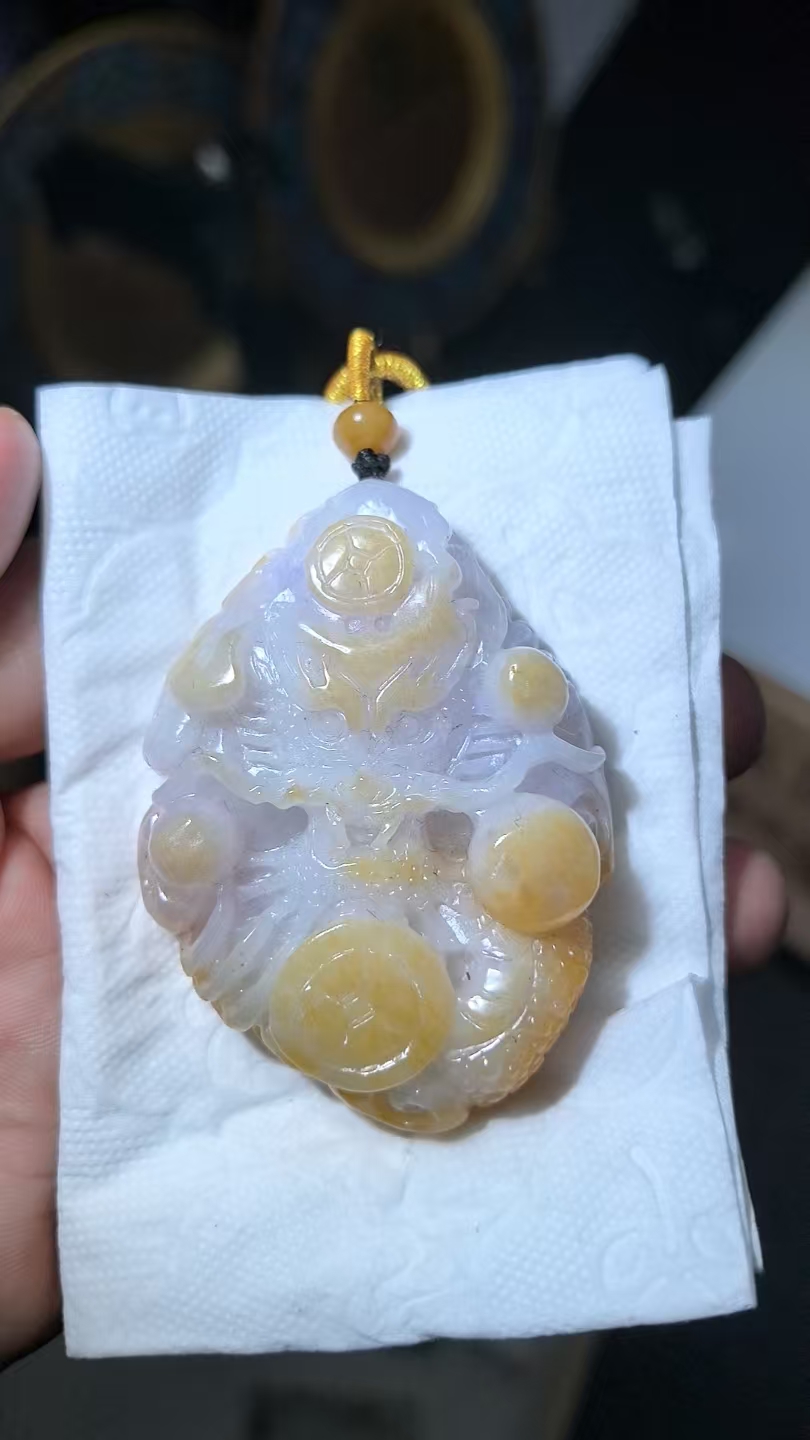 毛货翡翠A货精美龙QJSX00081 120340