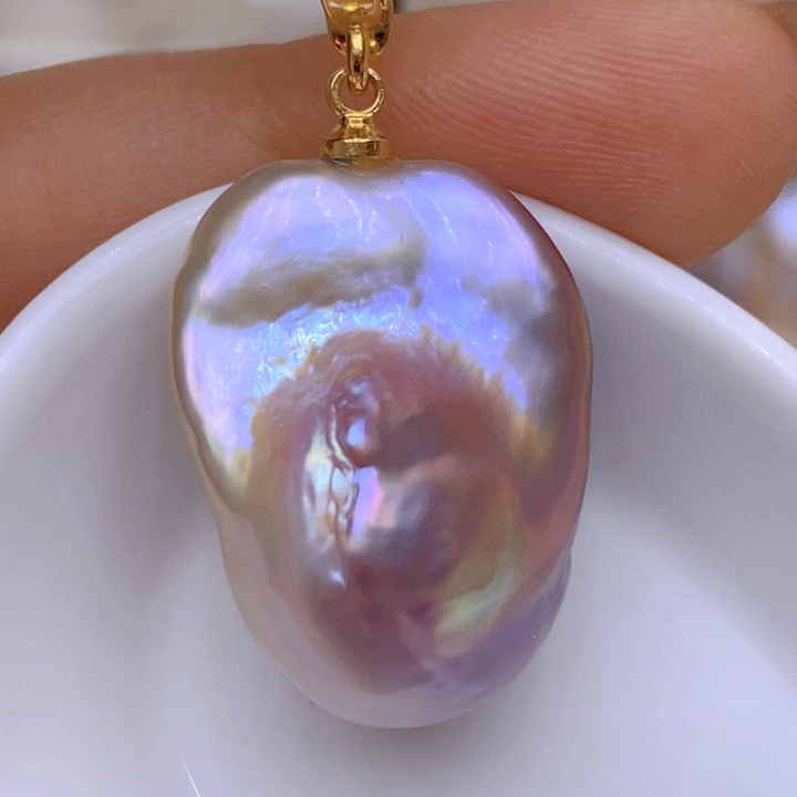 淡水珍珠未镶嵌吊坠(赠链)