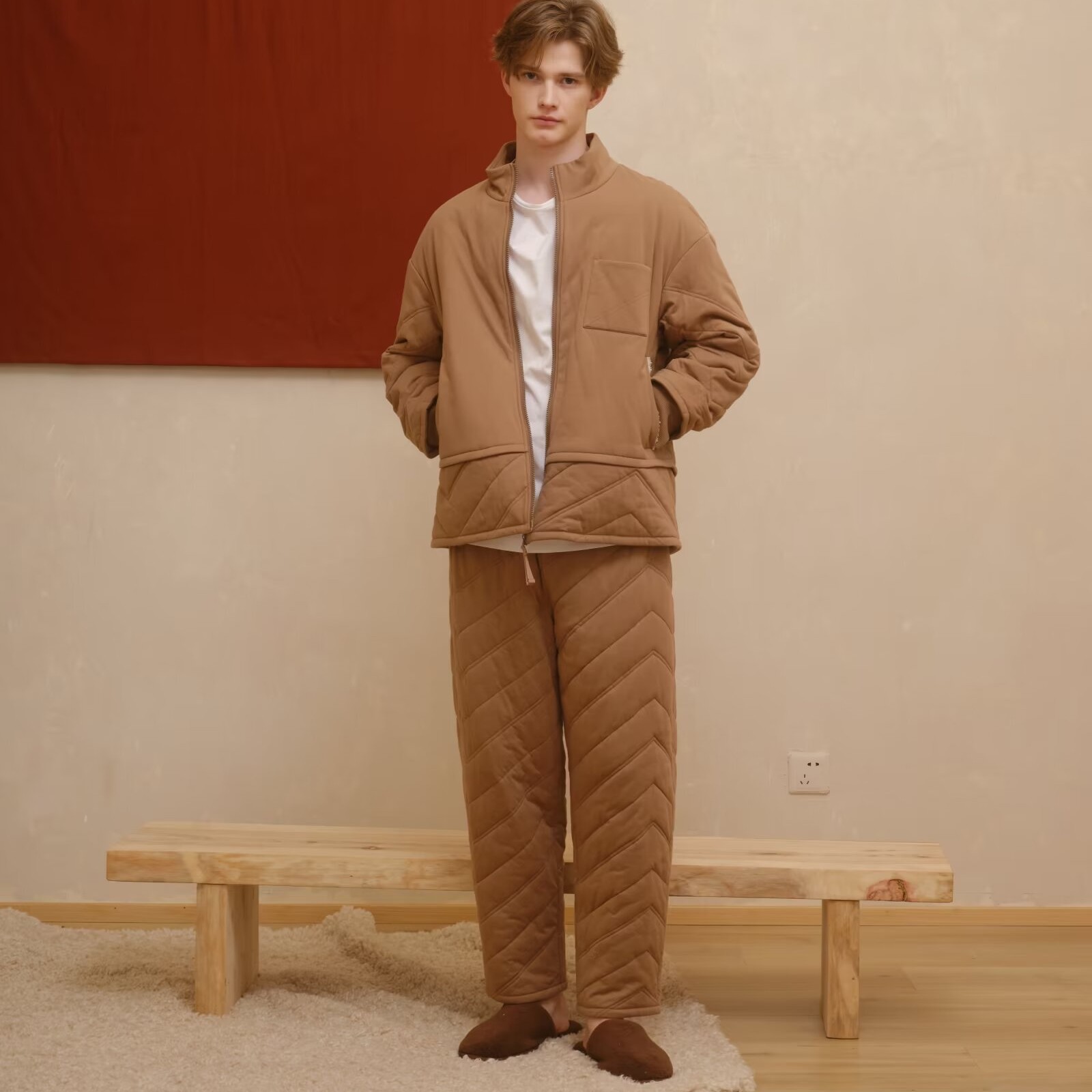 【阿敏名品馆】242-450朵朵可可男24秋冬家居服冬季加厚套装睡衣