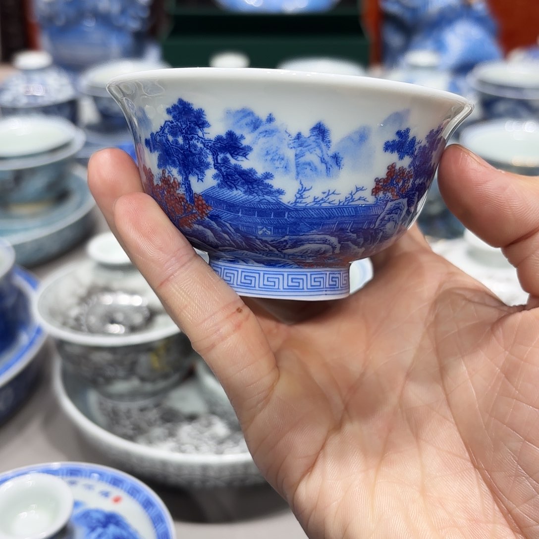 盖碗景德镇高温茶具