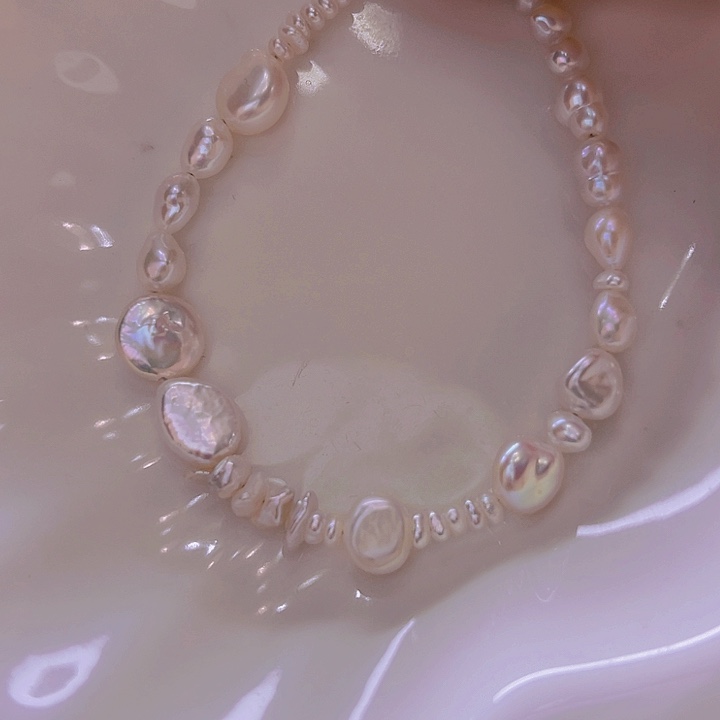淡水珍珠手绳合金