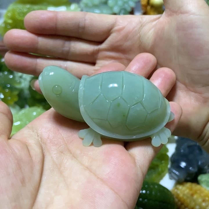 【闪购商品】未镶嵌蛇纹石玉把件