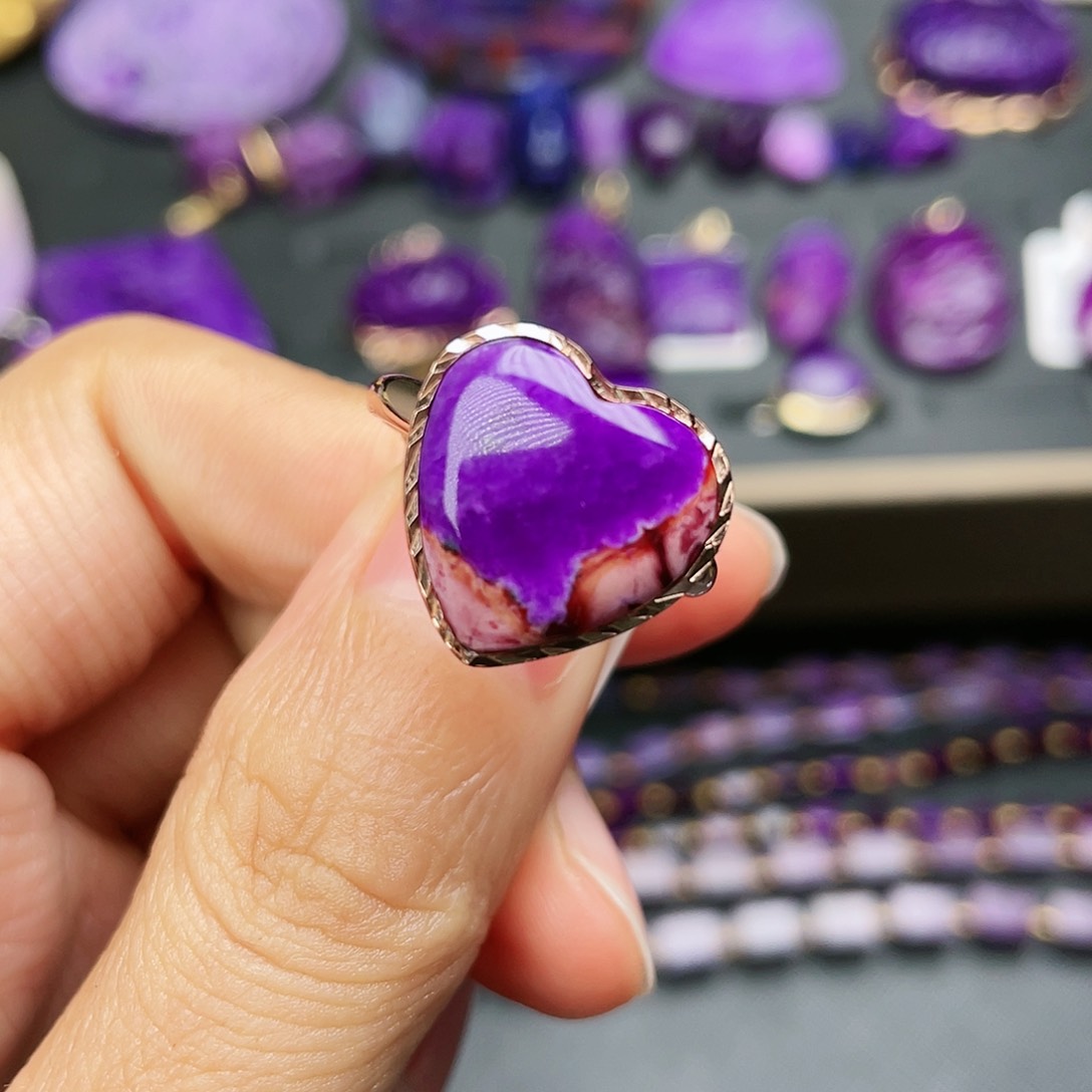 苏纪石（舒俱来）戒指银S925镶嵌