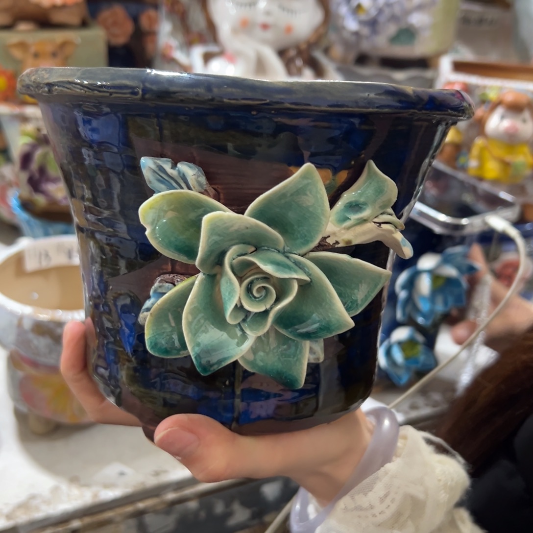 满20米秒退拉黑花盆