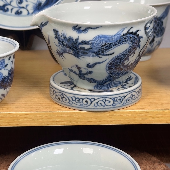 铠甲龙纹公道明续幽蓝