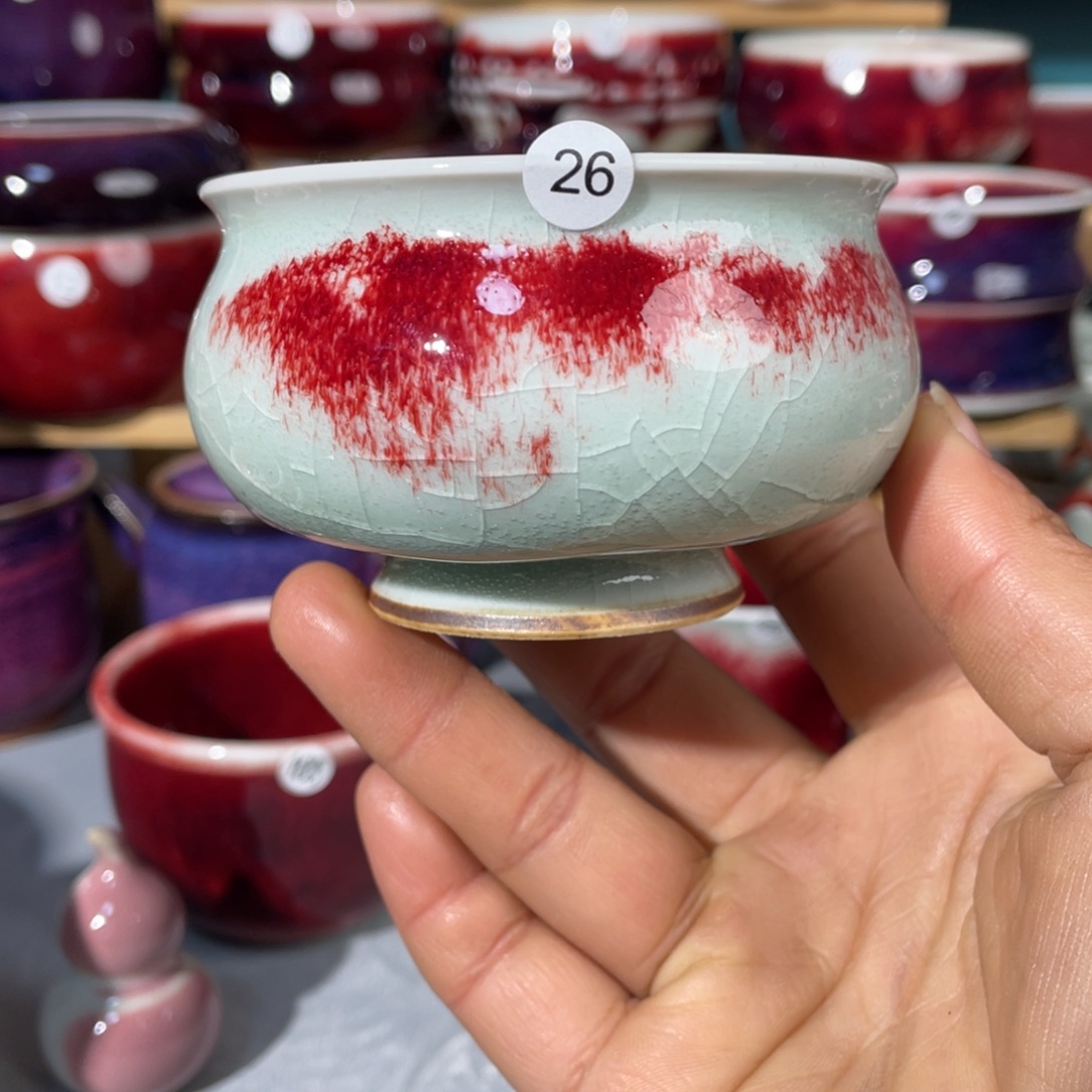 瓷片纯手工制作……微微瑕