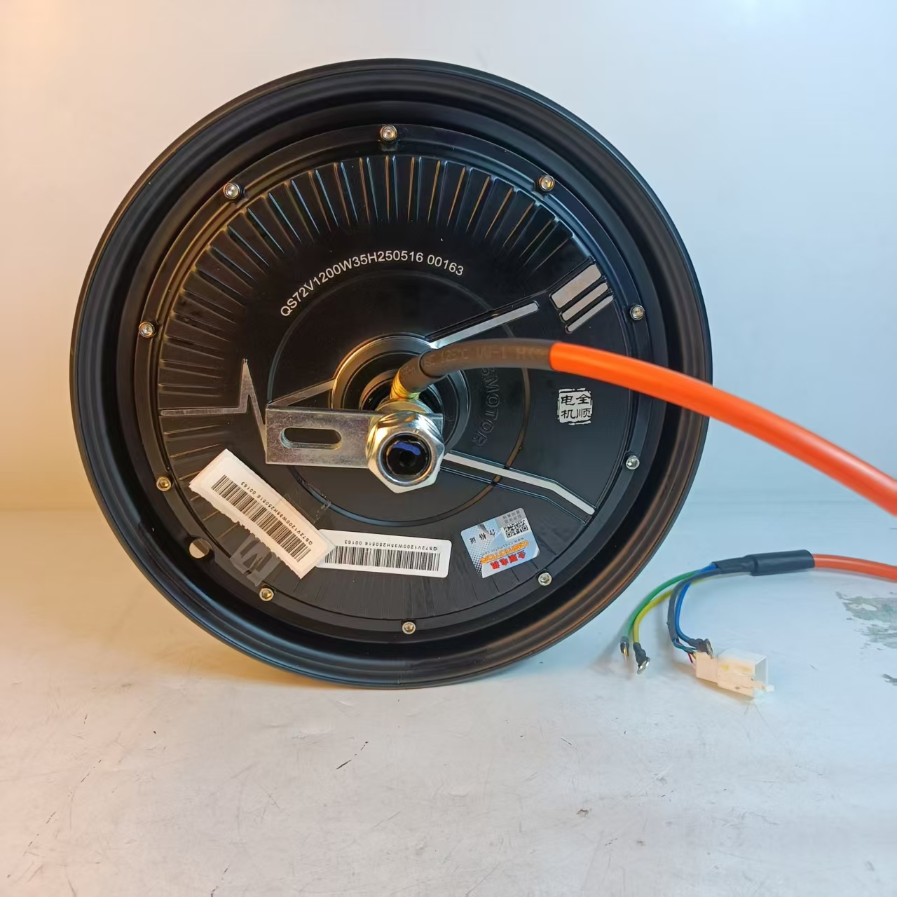 10寸电动车电机 72V 1200W 35H高速轮毂电机