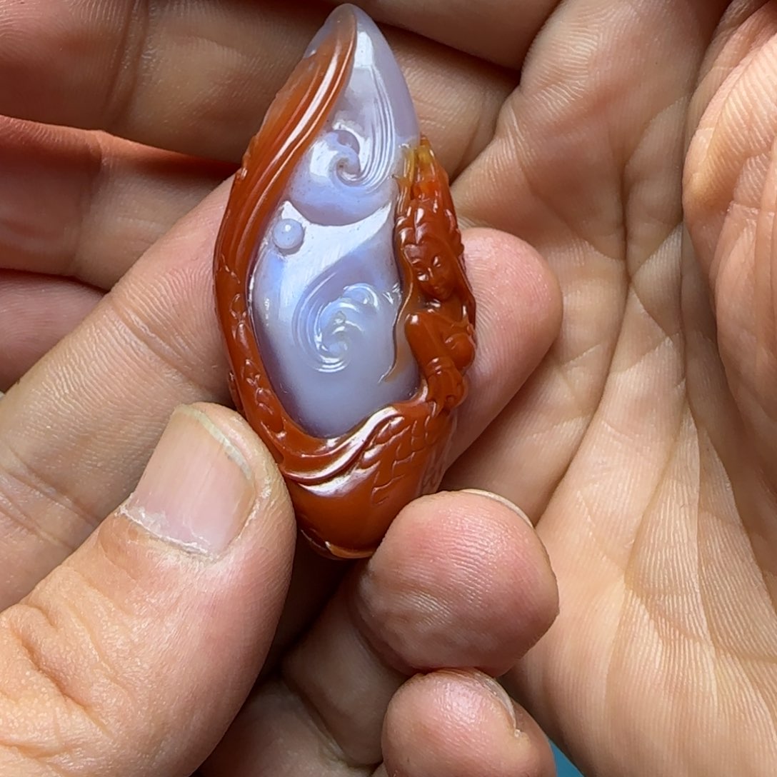 玛瑙/玉髓吊坠(不含链)未镶嵌禧*生