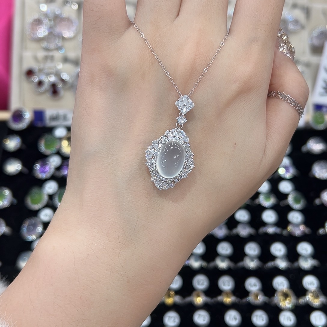 吸***多蛇纹石玉银S925镶嵌戒指