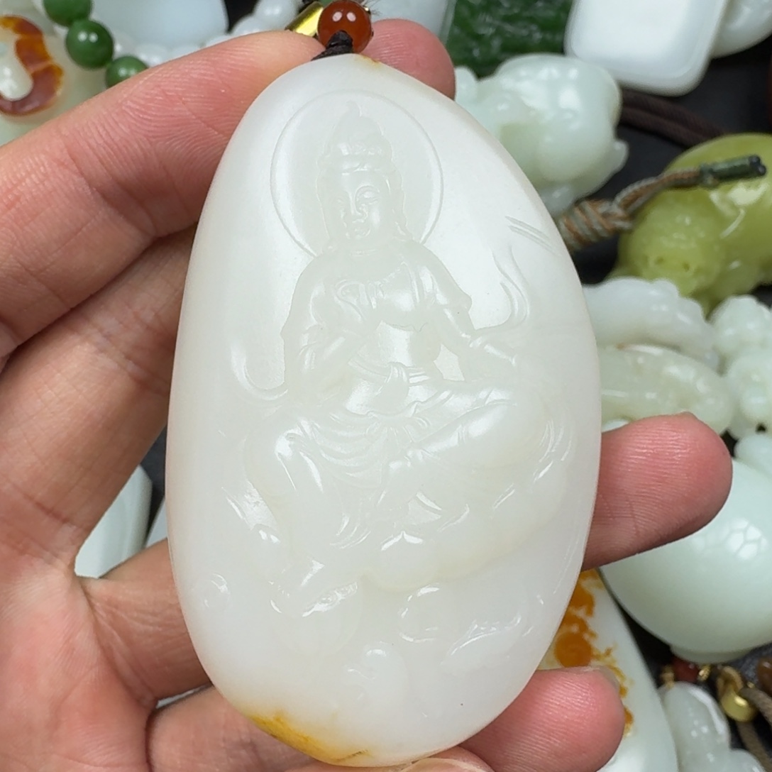 尘***5和田玉未镶嵌吊坠(不含链)