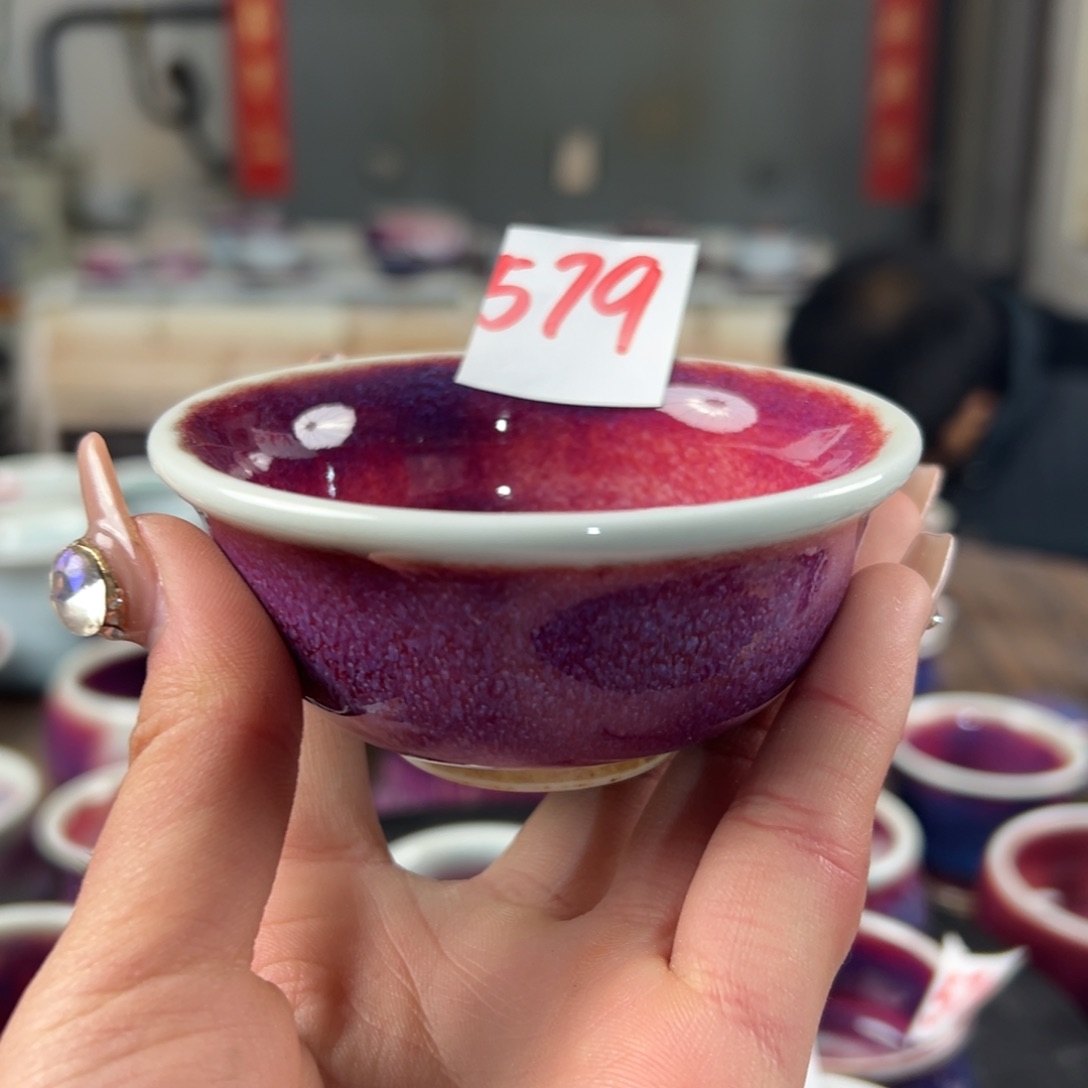 瓷片全品无暇主人杯纯手工