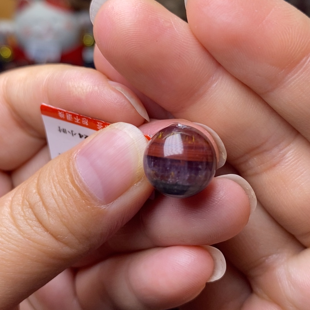 A014极光四色单珠12m m未镶嵌水晶