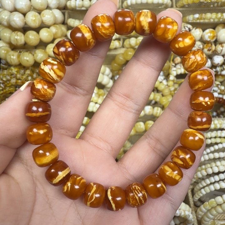 琥珀未镶嵌手绳9.3m
