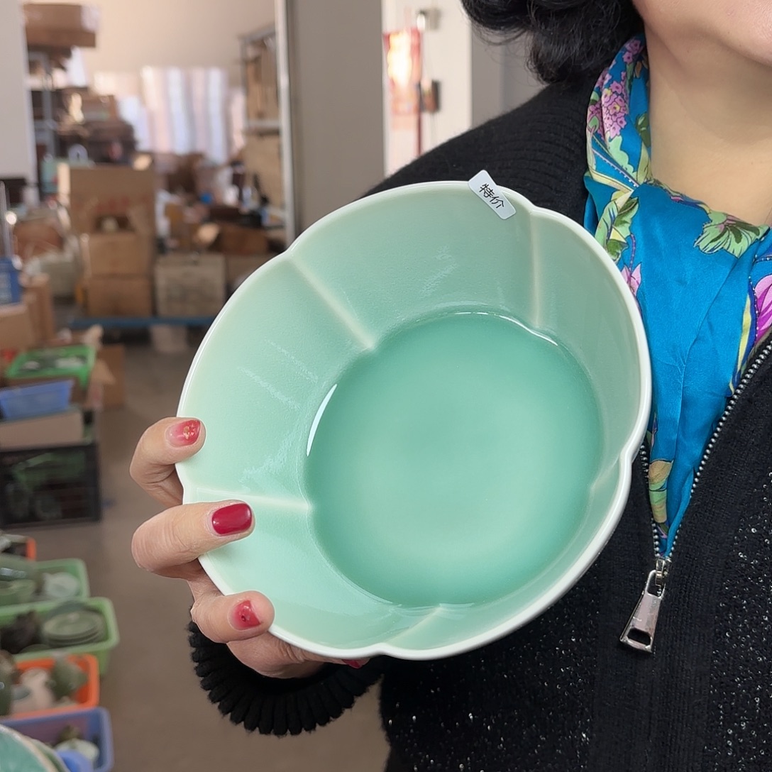 龙泉云间青瓷小米茶器