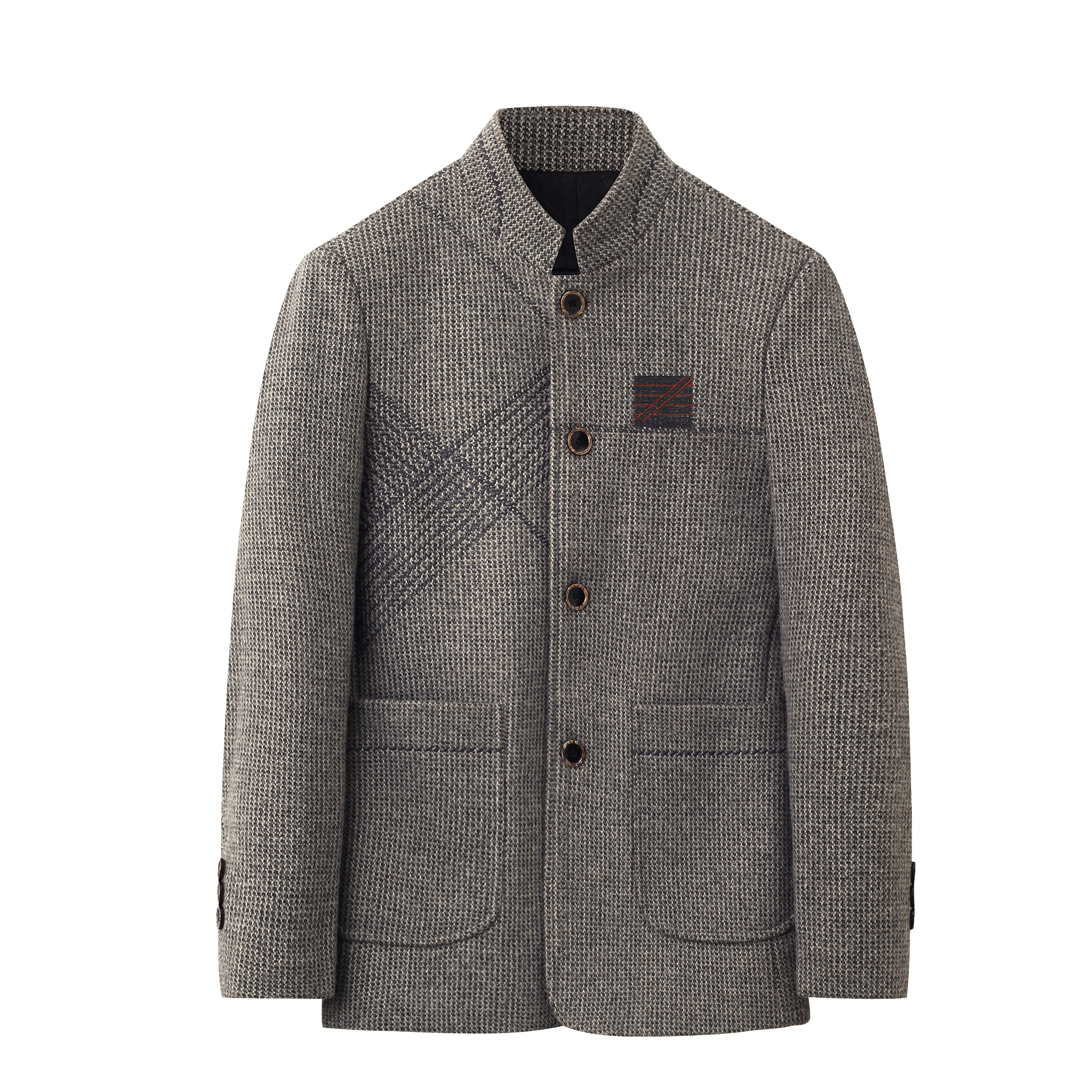 C05翻领冬季免烫标准毛呢大衣呢子男装中长款时尚