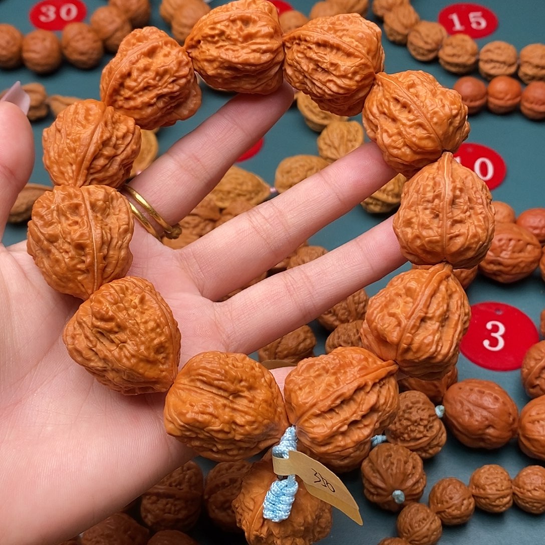 文玩核桃手串开背牛蛙